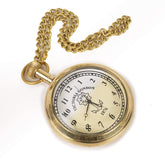 Personalized gold pocket watch made of brass